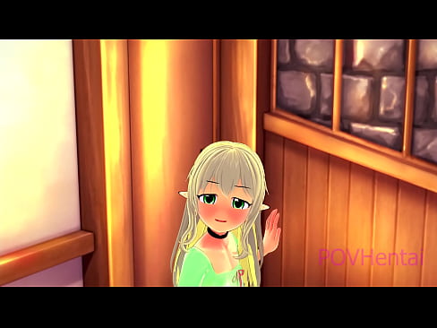 ❤️ (Trap) Elvish mjakazi hukusaidia kunawa uso wako. 